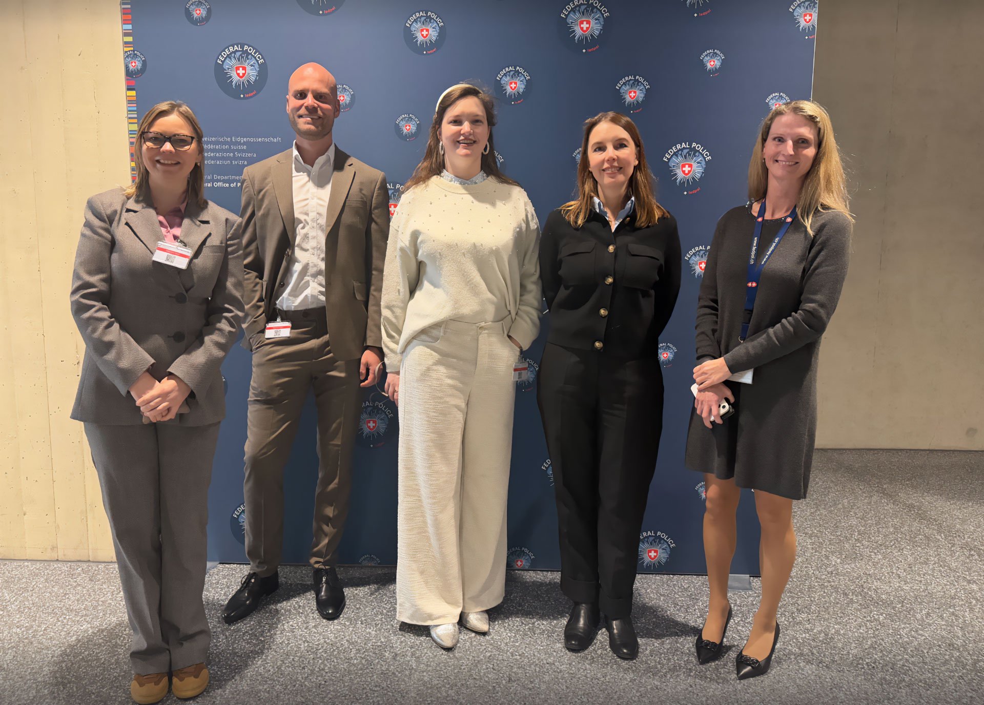 MROS roundtable participants in Bern. Yulia Murat (Global Ledger) is second from the left.