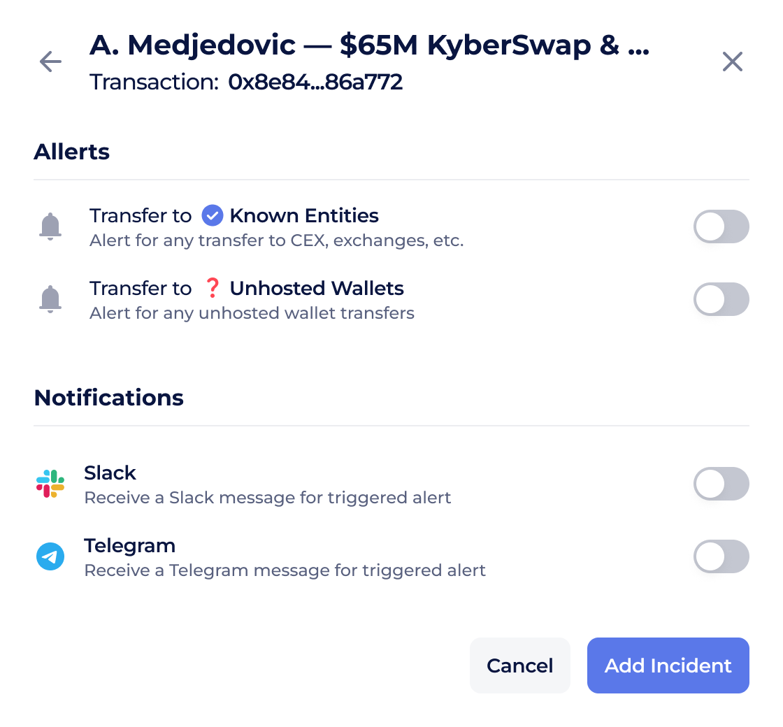 Configuring alerts and notifications in the AutoTrace feature by Global Ledger