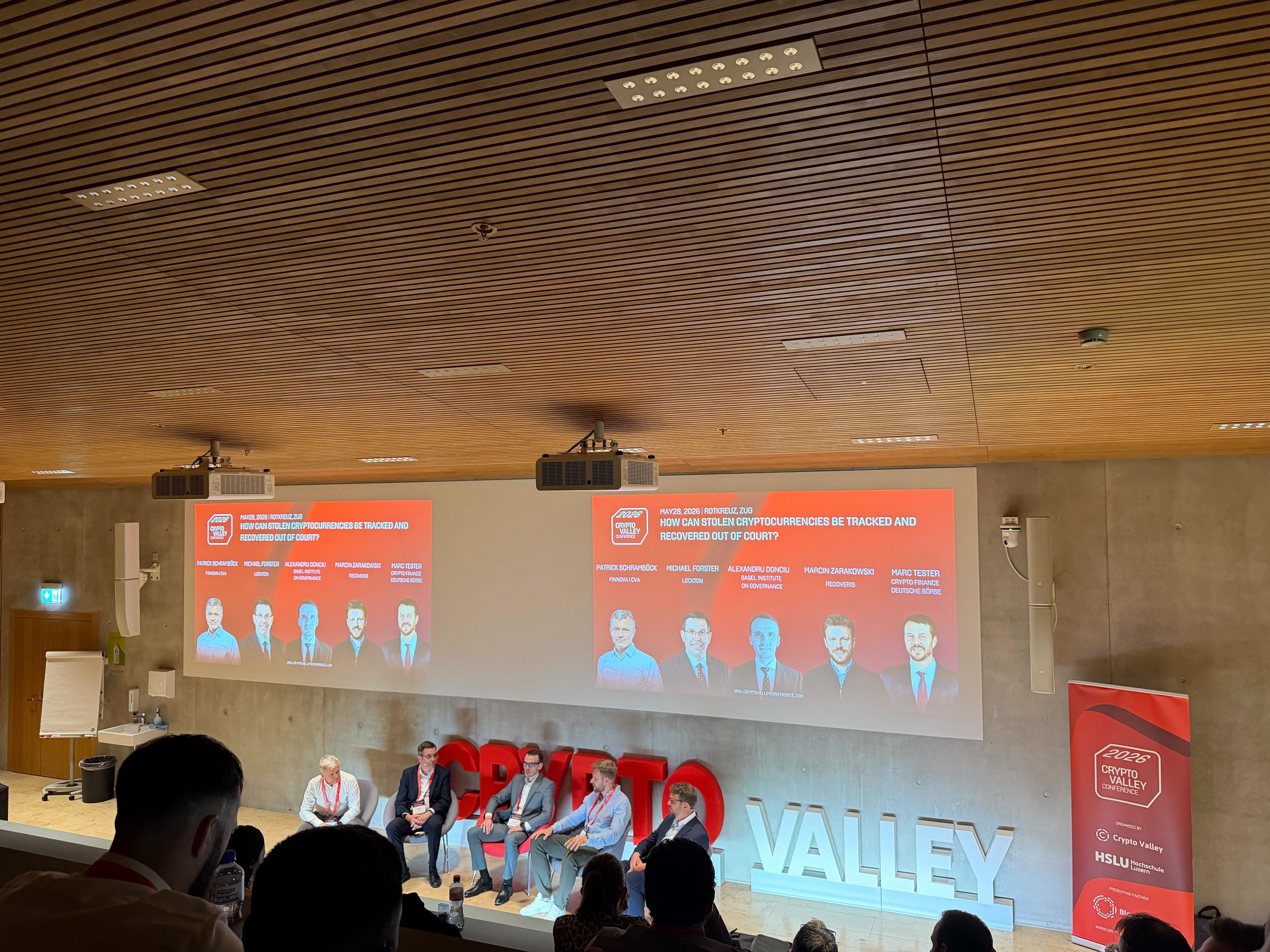 Yulia Murat, Head of Regulatory Affairs at Global Ledger. Crypto Valley Conference 2026