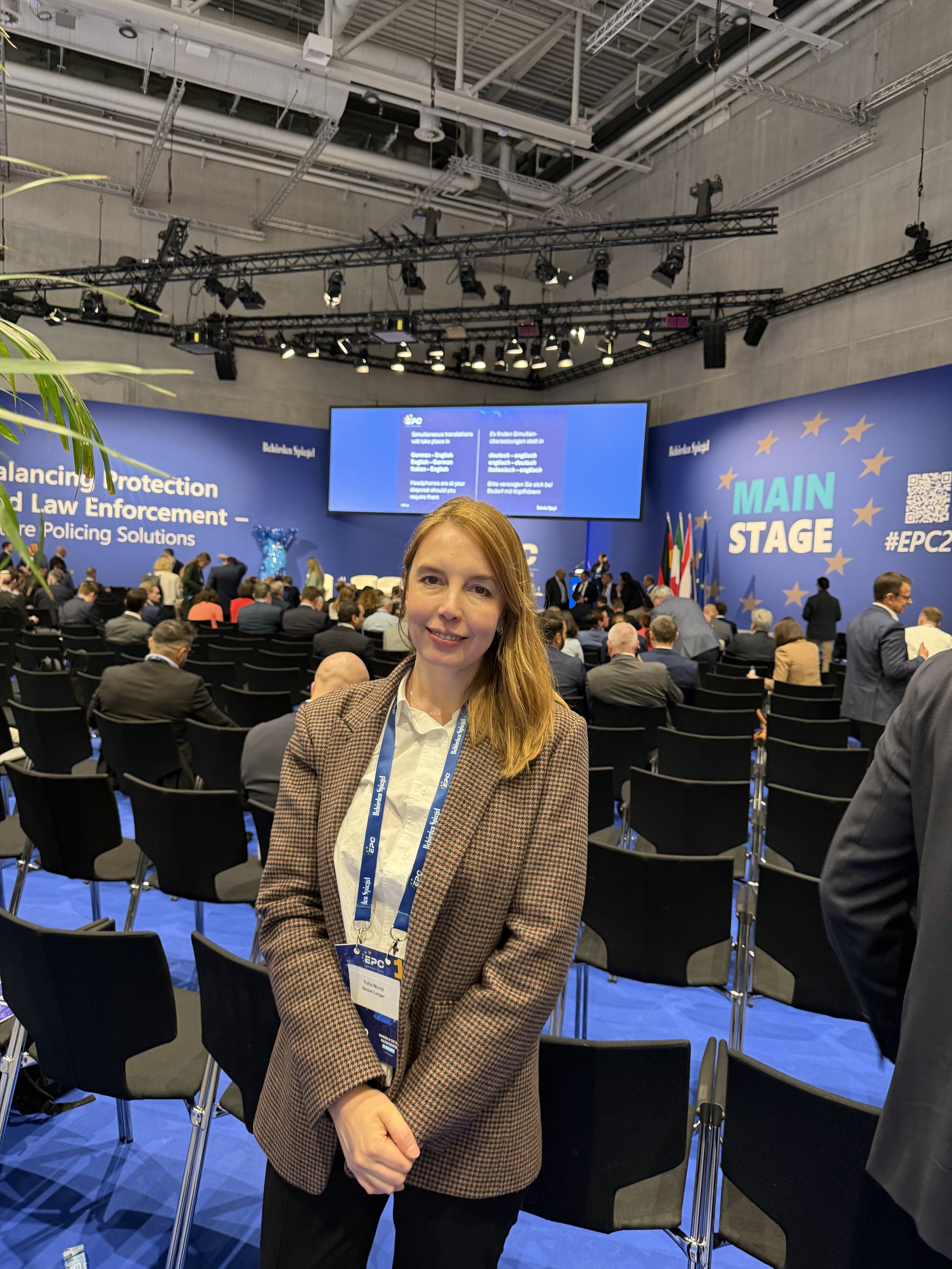 Yulia Murat, Head of Regulatory Affairs, representing Global Ledger at European Police Congress, 2026