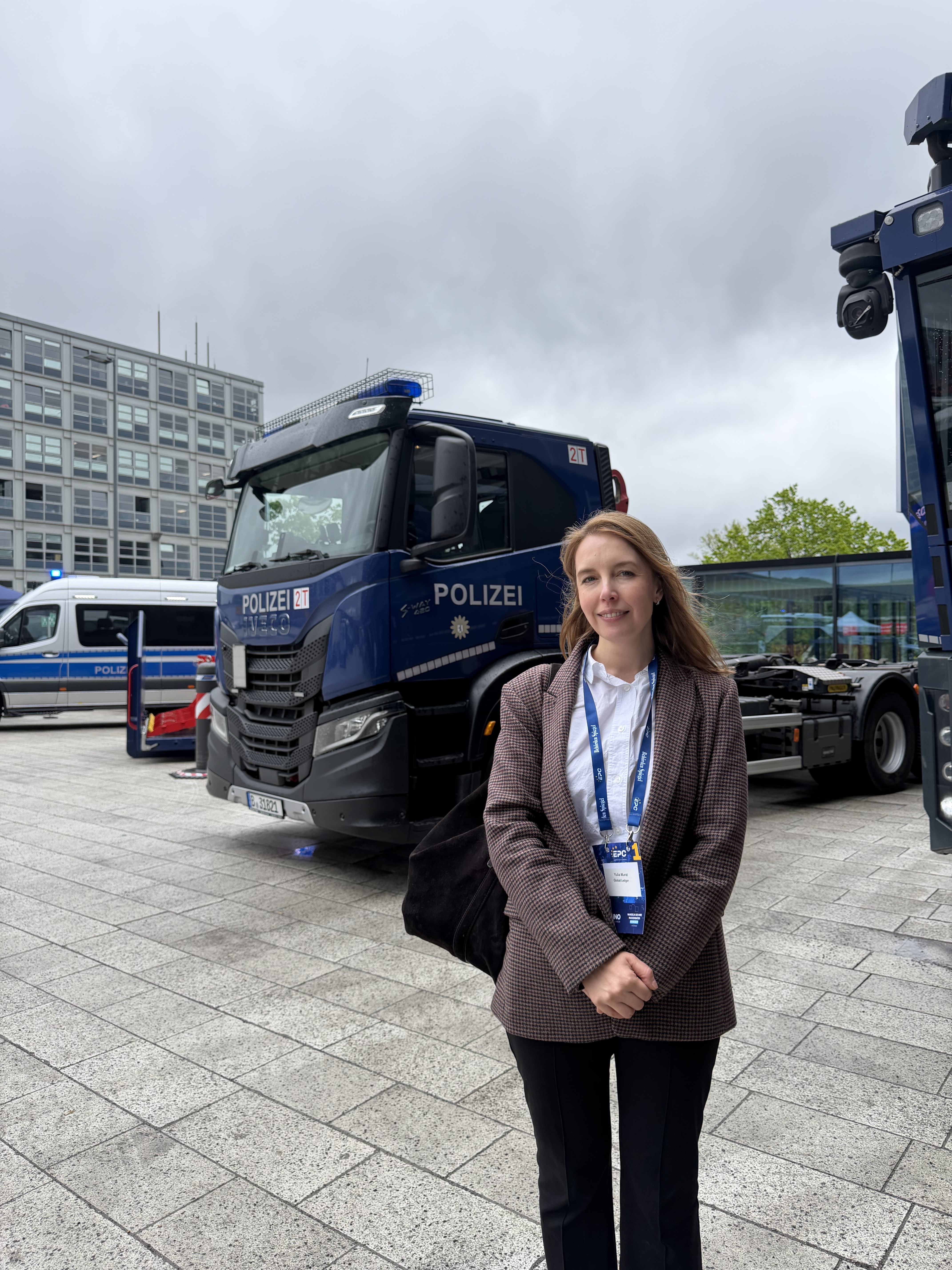 Yulia Murat, Head of Regulatory Affairs, representing Global Ledger at European Police Congress, 2026