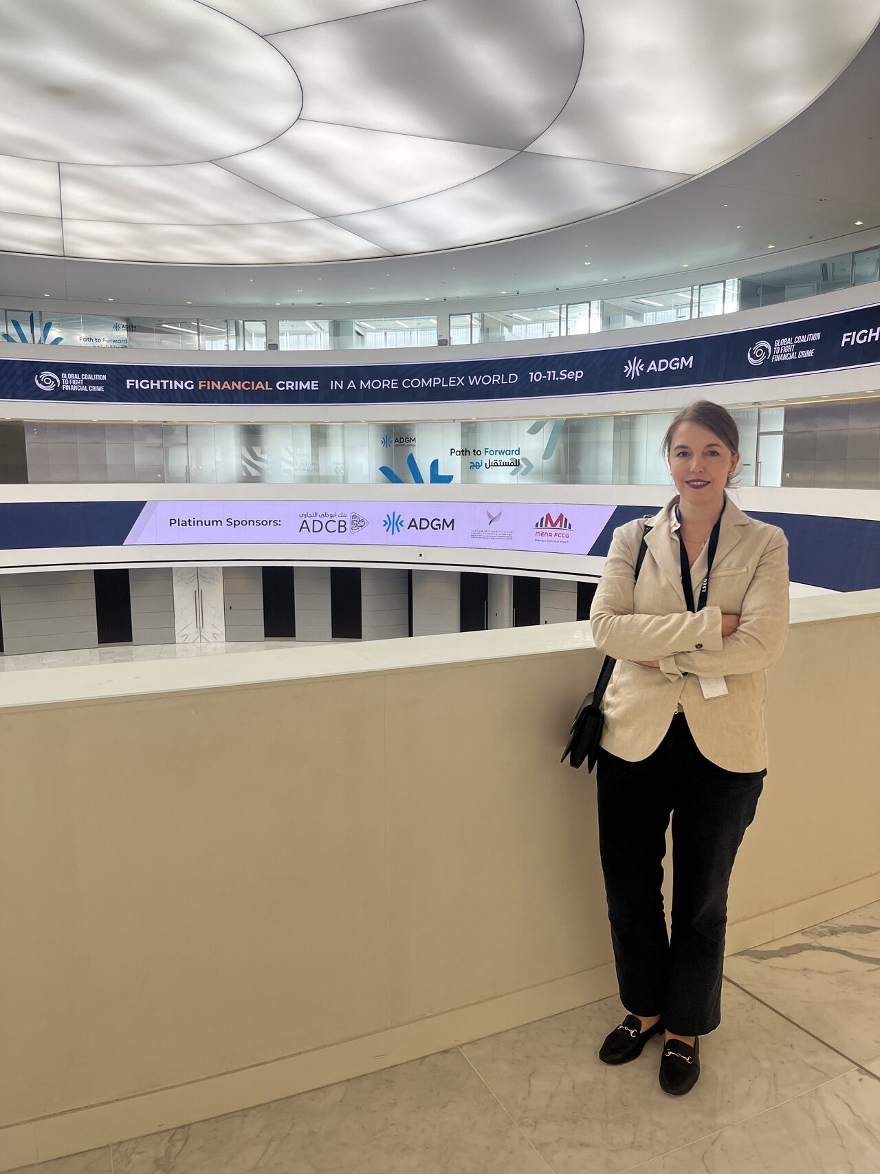 Yulia Murat at the Global Coalition to Fight Financial Crime (GCFFC) Annual Summit at the Abu Dhabi Global Market 